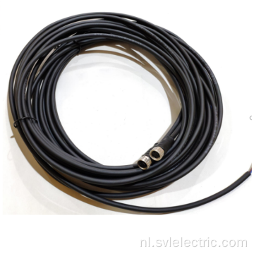 Mannelijke vrouwelijke cirkelvormige M8 -connector met kabel